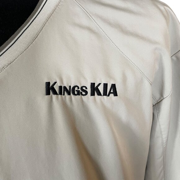 Nike Golf Men's Beige Long Sleeve V-Neck Pullover Jacket Large Kings Kia - Picture 5 of 10